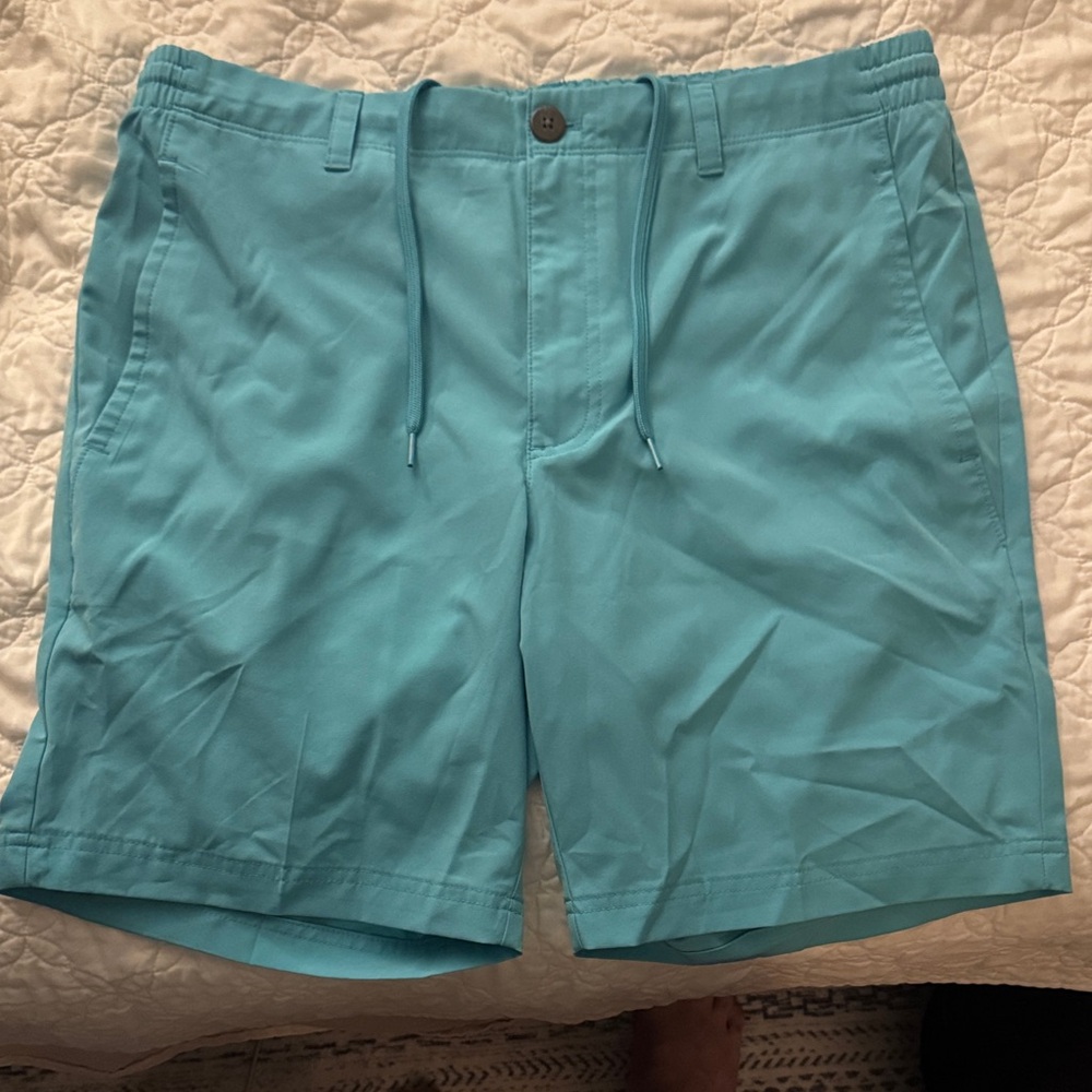 Grand Slam Aqua Blue Flat Front Shorts